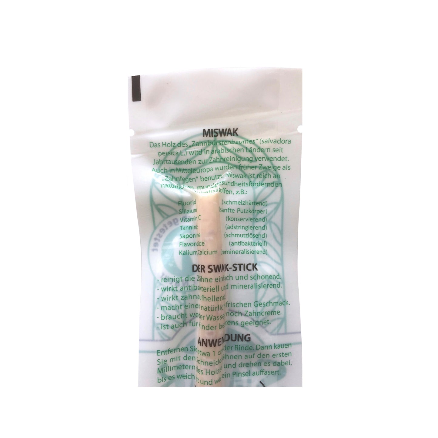MISWAK Natur Zahnbürste Zahnputzholz natürliche Mineralstoffe Gipskristalle klinisch getestet
