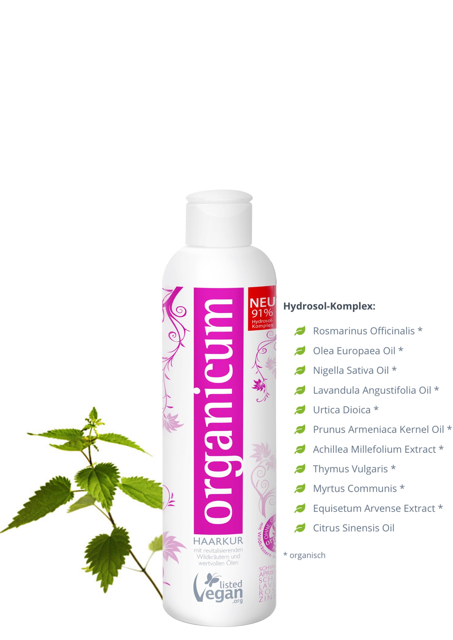 organicum Haarkur Schafgarbe Schwarzkümmelöl 250ml